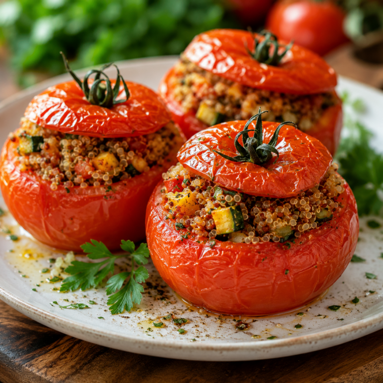 Tomates Farcies Végétariennes au Quinoa : un plat sain, coloré et gourmand