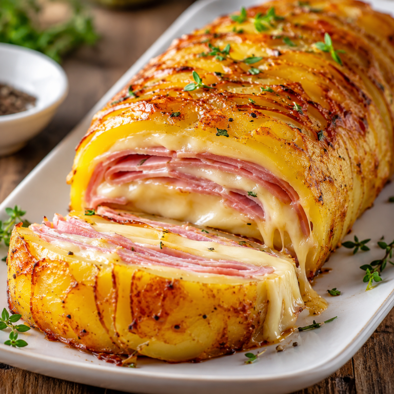 RĂ´ti de Pommes de Terre au Jambon et Fromage Fondant