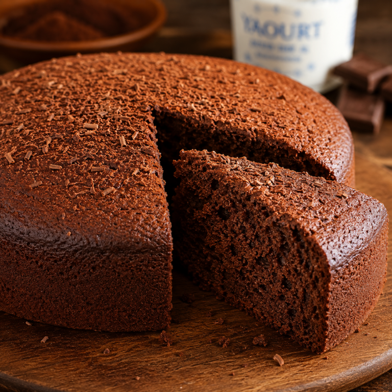 Gâteau au yaourt moelleux au chocolat