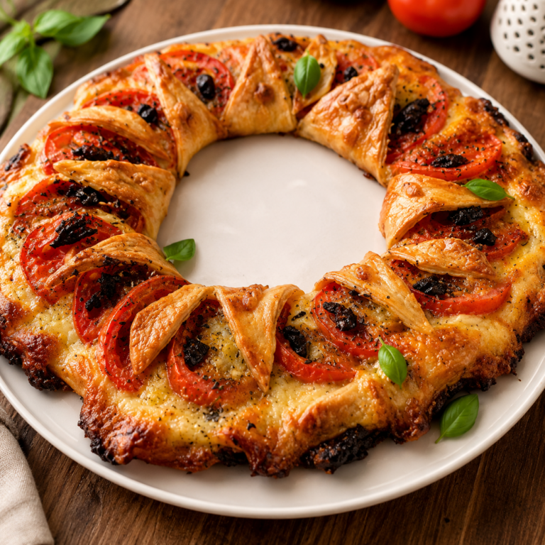Couronne de Tomates-Mozzarella : Une Recette Gourmande et Spectaculaire à Partager
