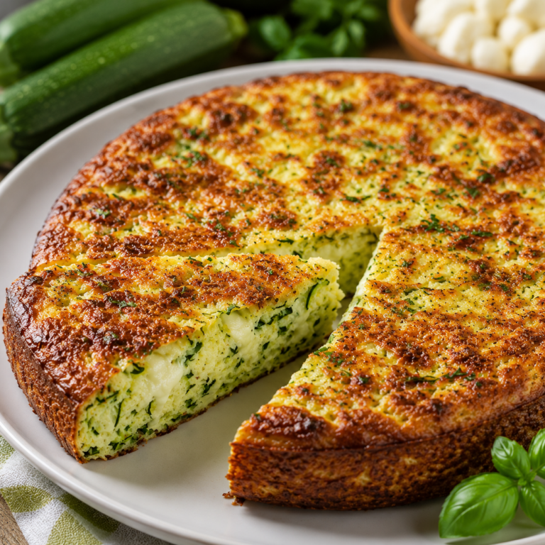 Flan de Courgettes aux Épices et à la Mozzarella : recette facile, fondante et gourmande