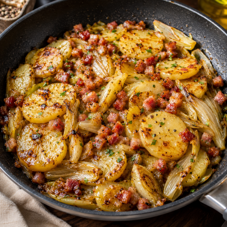 Poêlée Campagnarde aux Endives, Pommes de Terre et Lardons