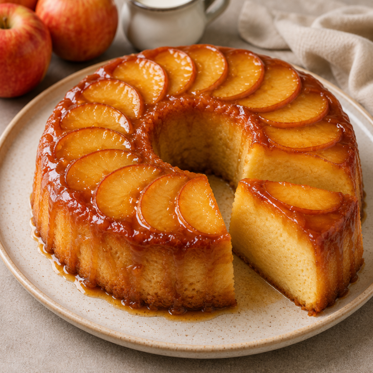 Gâteau Flan aux Pommes Caramélisées : Le Dessert Fondant et Réconfortant