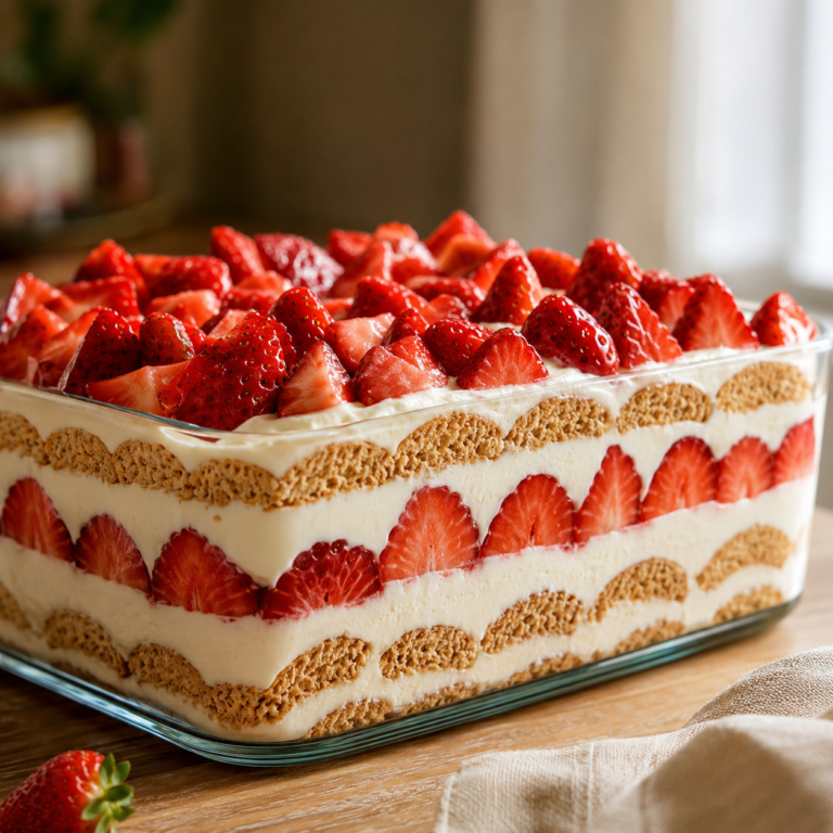 Gâteau Petit Beurre Mascarpone Fraises : Le Dessert Sans Cuisson Ultra Fondant