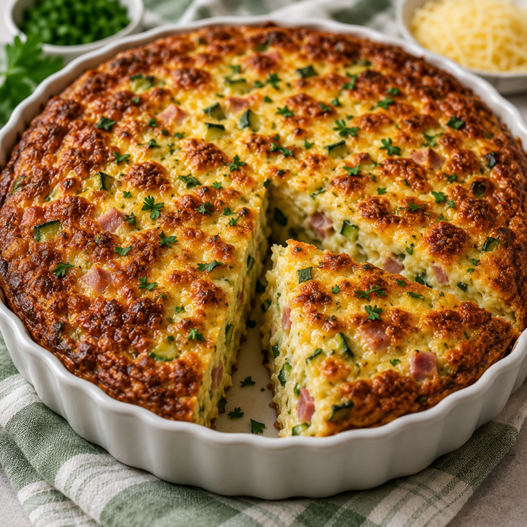Gâteau Salé Courgette, Jambon et Fromage : Moelleux et Gourmand
