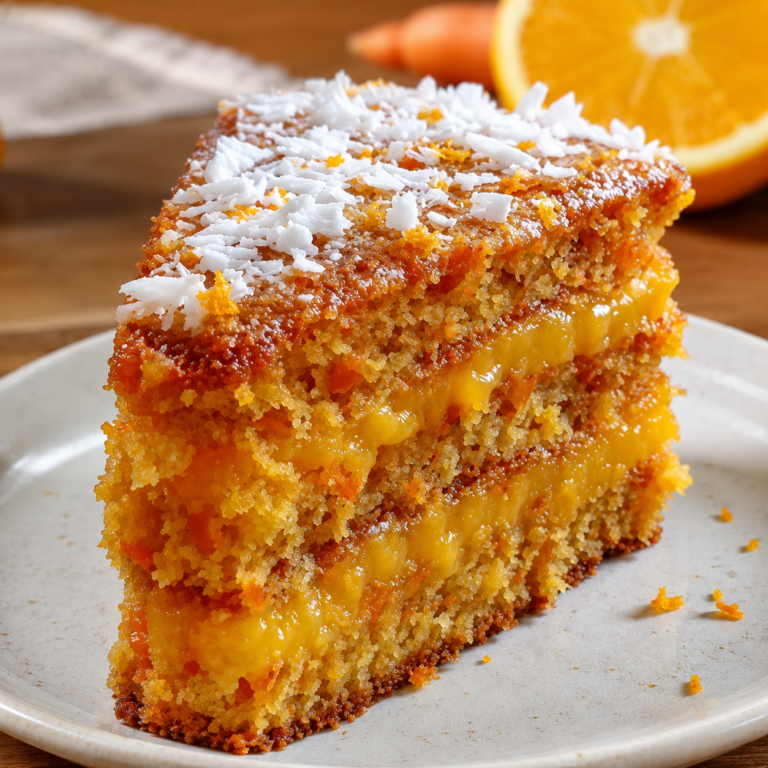 Gâteau aux Carottes et à l’Orange Sans Farine ni Sucre