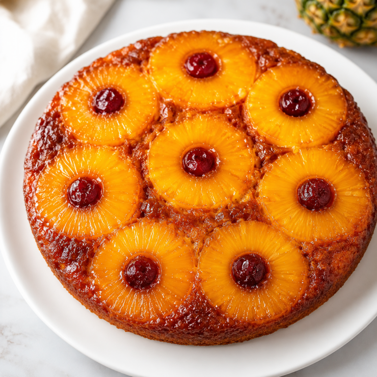 Gâteau Renversé à l&rsquo;Ananas : Le Grand Classique Moelleux et Caramélisé