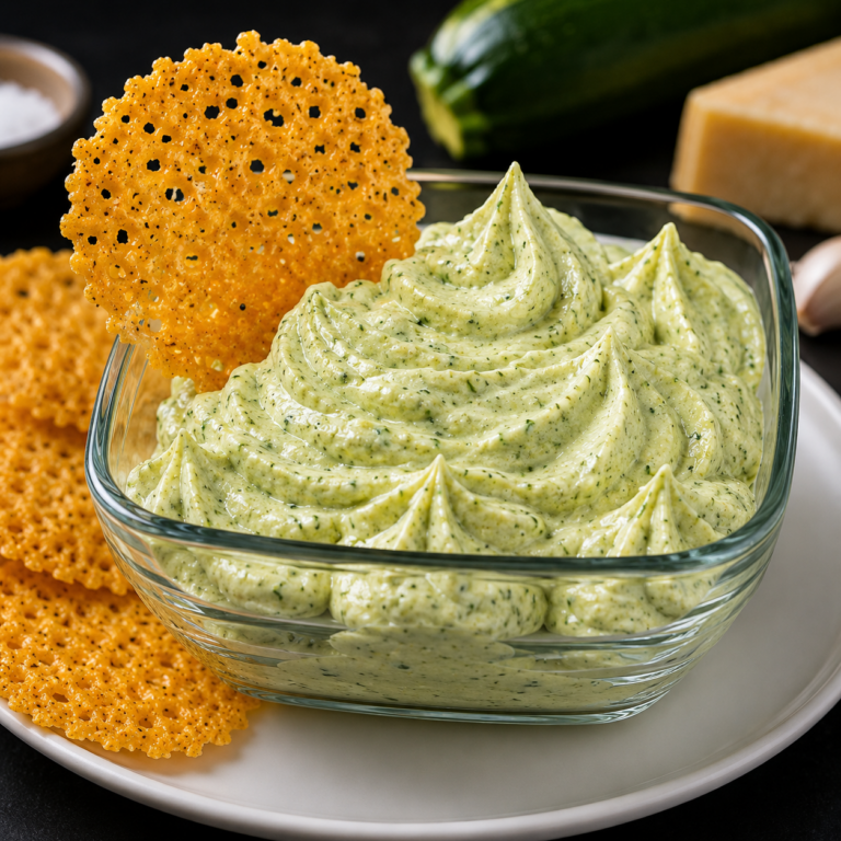 Mousse de Courgettes au Parmesan et Tuiles de Fromage : Une Entrée Fine et Gourmande