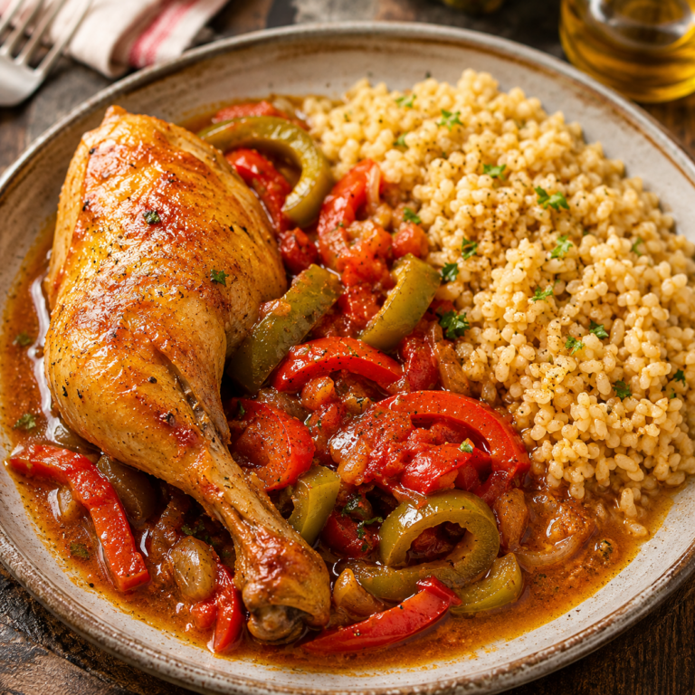Poulet à la Catalane : Une Recette Méditerranéenne Savoureuse et Authentique