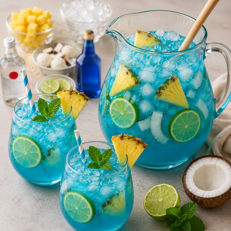 Punch Bleu Tropical Sans Alcool : La Boisson Rafraîchissante de l’Été