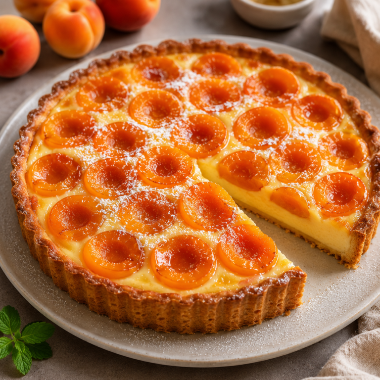 Tarte aux abricots et crème pâtissière : un dessert fruité, fondant et irrésistible