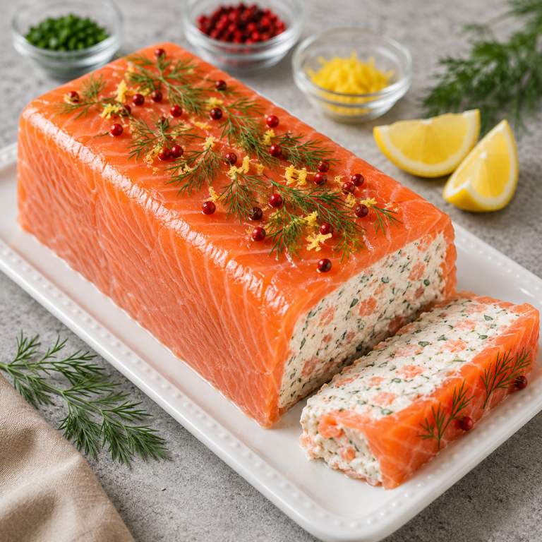Terrine de Saumon Fumé au Fromage Frais et Aneth