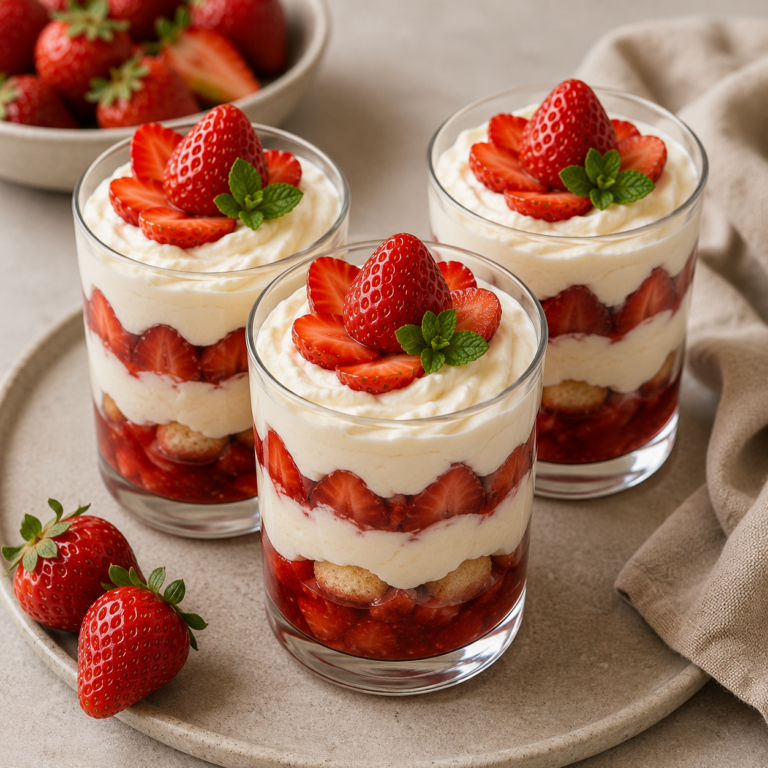 Tiramisu aux Fraises en Verrines : Le Dessert Frais et Gourmand de l’Été
