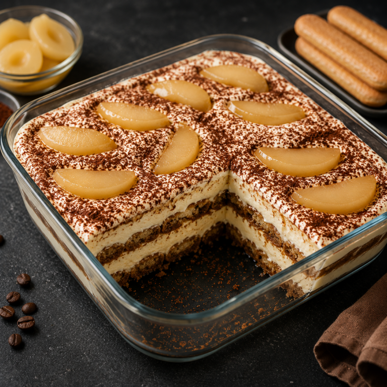 Tiramisu aux Poires et Mascarpone