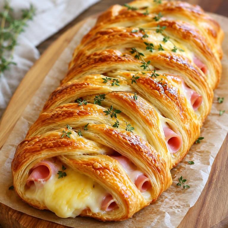 Tresse Feuilletée au Jambon et Fromage : La Recette Gourmande et Facile