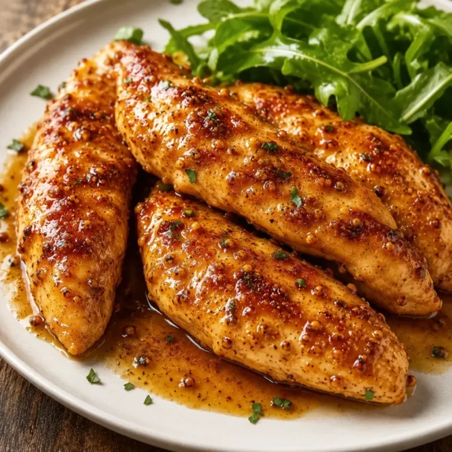 Aiguillettes de poulet sauce miel-moutarde : la recette facile, crémeuse et gourmande