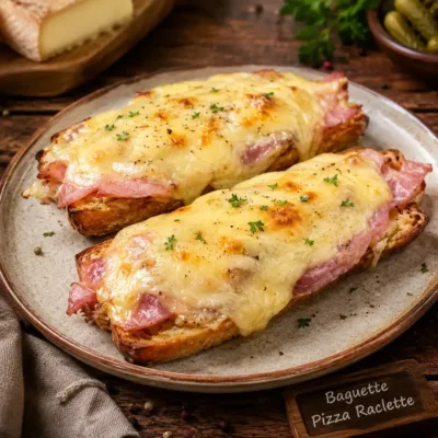 Baguette Pizza Raclette : Recette Gourmande et Rapide