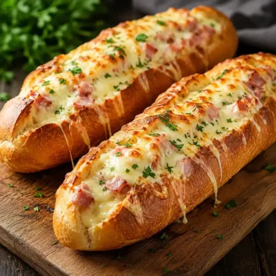 Baguettes Farcies au Jambon et Mozzarella