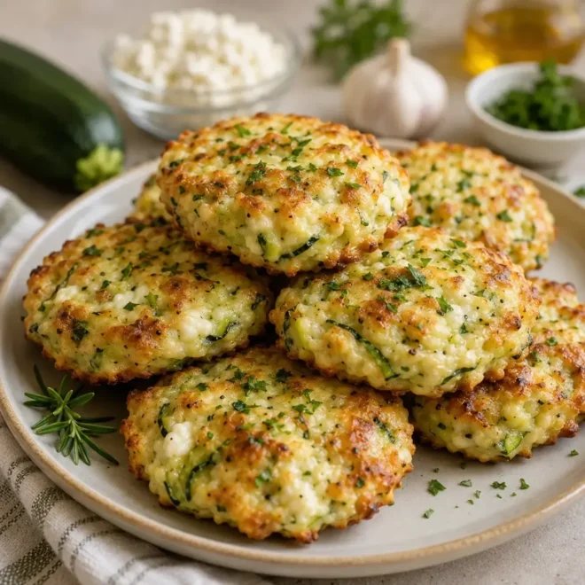 Beignets de Courgettes au Fromage Croustillants