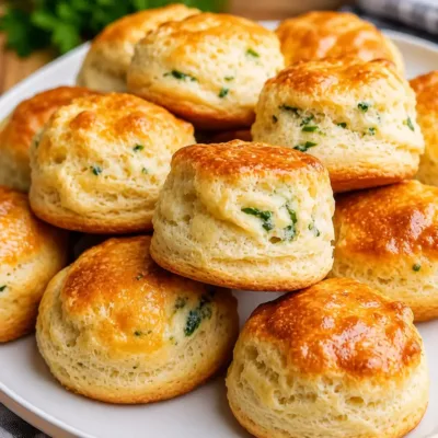 Biscuits au Fromage et aux Herbes Moelleux