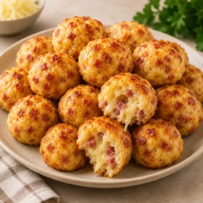 Bouchées Moelleuses aux Lardons et Fromage
