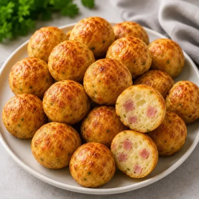 Boulettes Apéritives Jambon Fromage Croustillantes