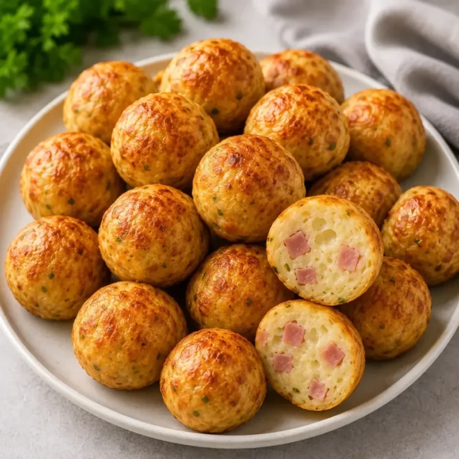 Boulettes Apéritives Jambon Fromage Croustillantes