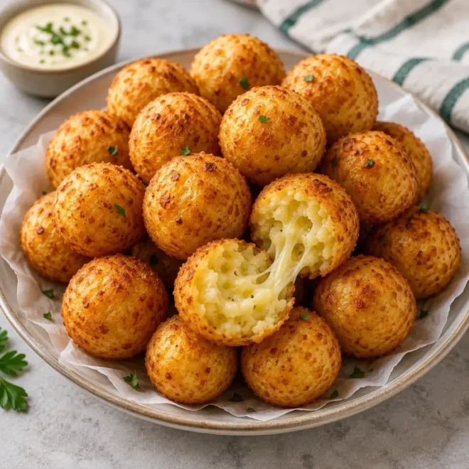 Boulettes de pommes de terre au fromage