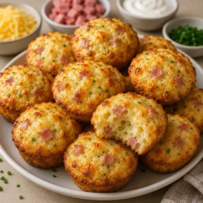 Boulettes Jambon-Fromage au Four : Recette Facile