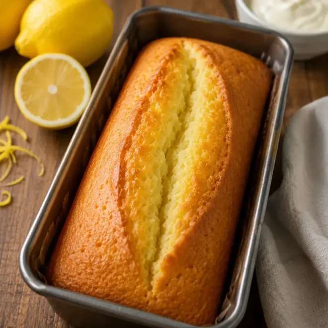 Cake au citron et à la crème fraîche