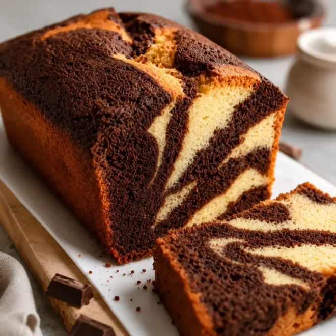 Cake Marbré au Chocolat Moelleux : Recette Facile