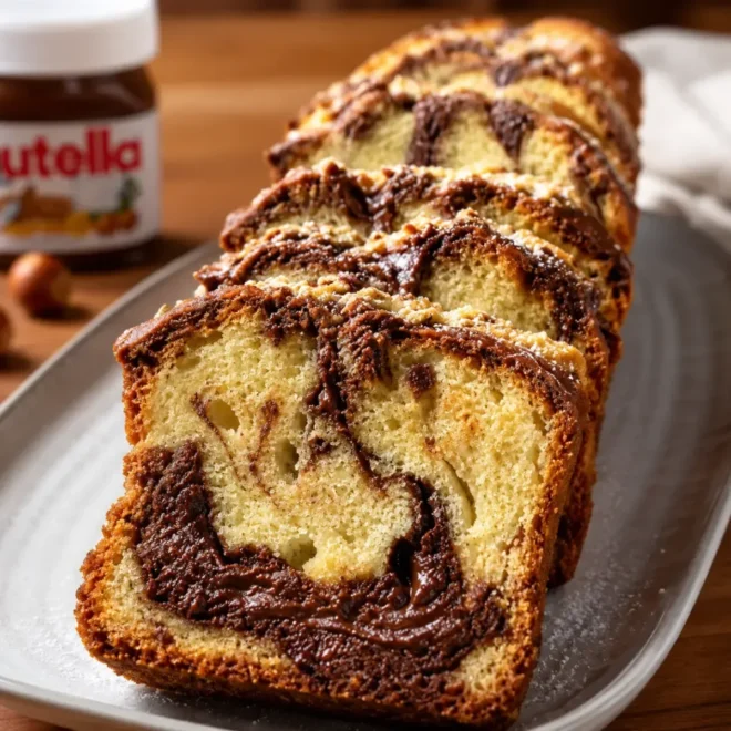 Cake Marbré au Nutella : Moelleux et Gourmand