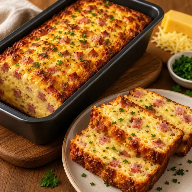 Cake Salé au Jambon et Fromage
