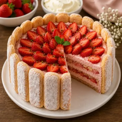 Charlotte aux Fraises Facile : Un Dessert Léger