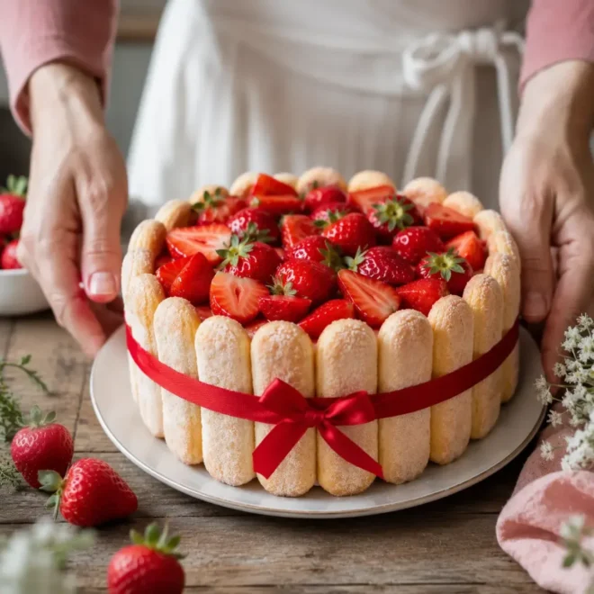 Charlotte aux Fraises Sans Gélatine : Légère, Fruitée et Facile à Réaliser