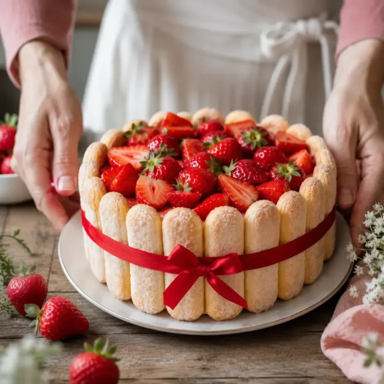 Charlotte aux Fraises Sans Gélatine : Légère et Délicieuse