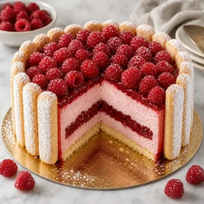Charlotte Framboise Gourmande : Dessert Élégant