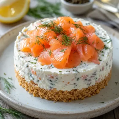 Cheesecake Salé au Saumon Fumé : Élégance et Saveurs