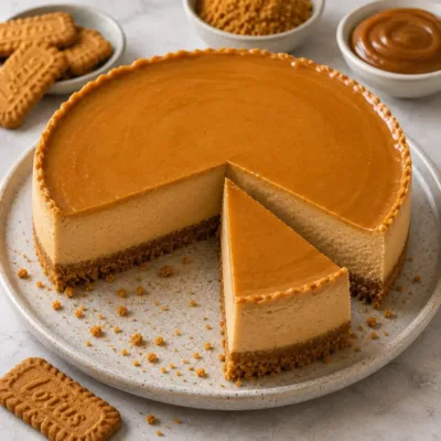 Cheesecake Spéculoos et Caramel Ultra Fondant