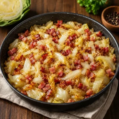 Chou Braisé aux Lardons : Recette Réconfortante
