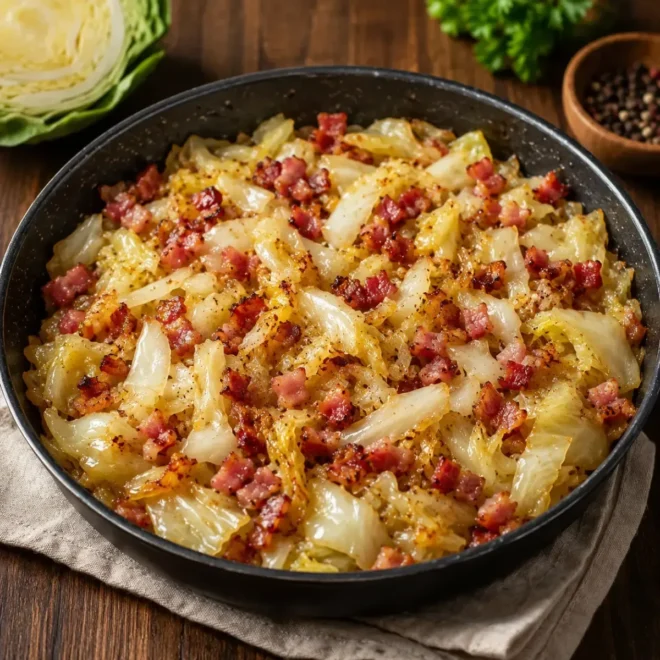 Chou Braisé aux Lardons