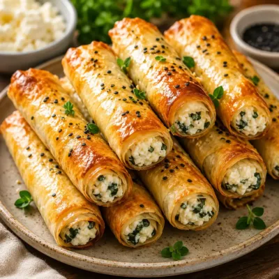 Cigares Feuilletés au Fromage Frais et aux Herbes : La Recette Croustillante et Fondante