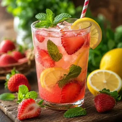 Citronnade Fraise Citron Menthe : Fraîcheur Estivale