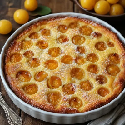Clafoutis à la Mirabelle : Dessert Fruité et Fondant