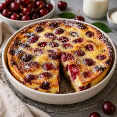 Clafoutis aux Cerises Traditionnel et Ultra Fondant