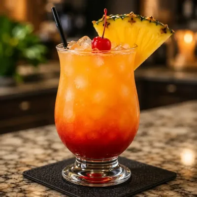 Cocktail Tropical Ananas & Grenadine : Fraîcheur Éclatante