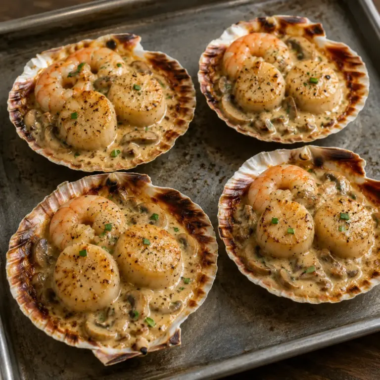 Coquilles Saint-Jacques à la Crème et aux Champignons : Une Recette Raffinée et Facile