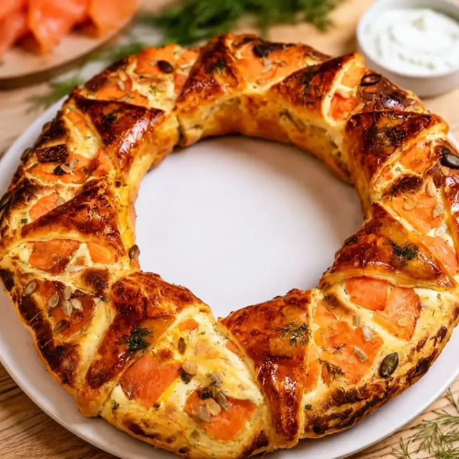 Couronne Apéritive au Saumon Fumé et Fromage Frais