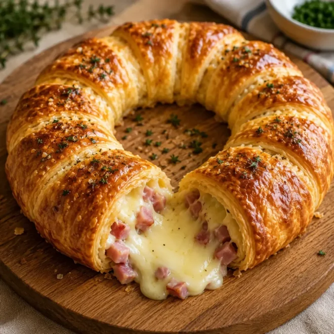 Couronne Feuilletée au Camembert et Lardons : Une Recette Conviviale et Ultra Gourmande