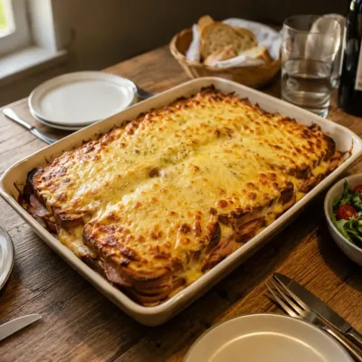Croque-Monsieur Géant au Four : Recette Gourmande